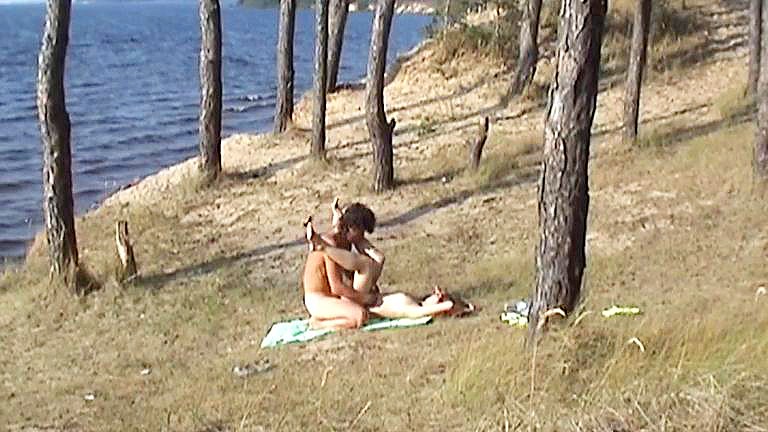 Couple in sex outdoor